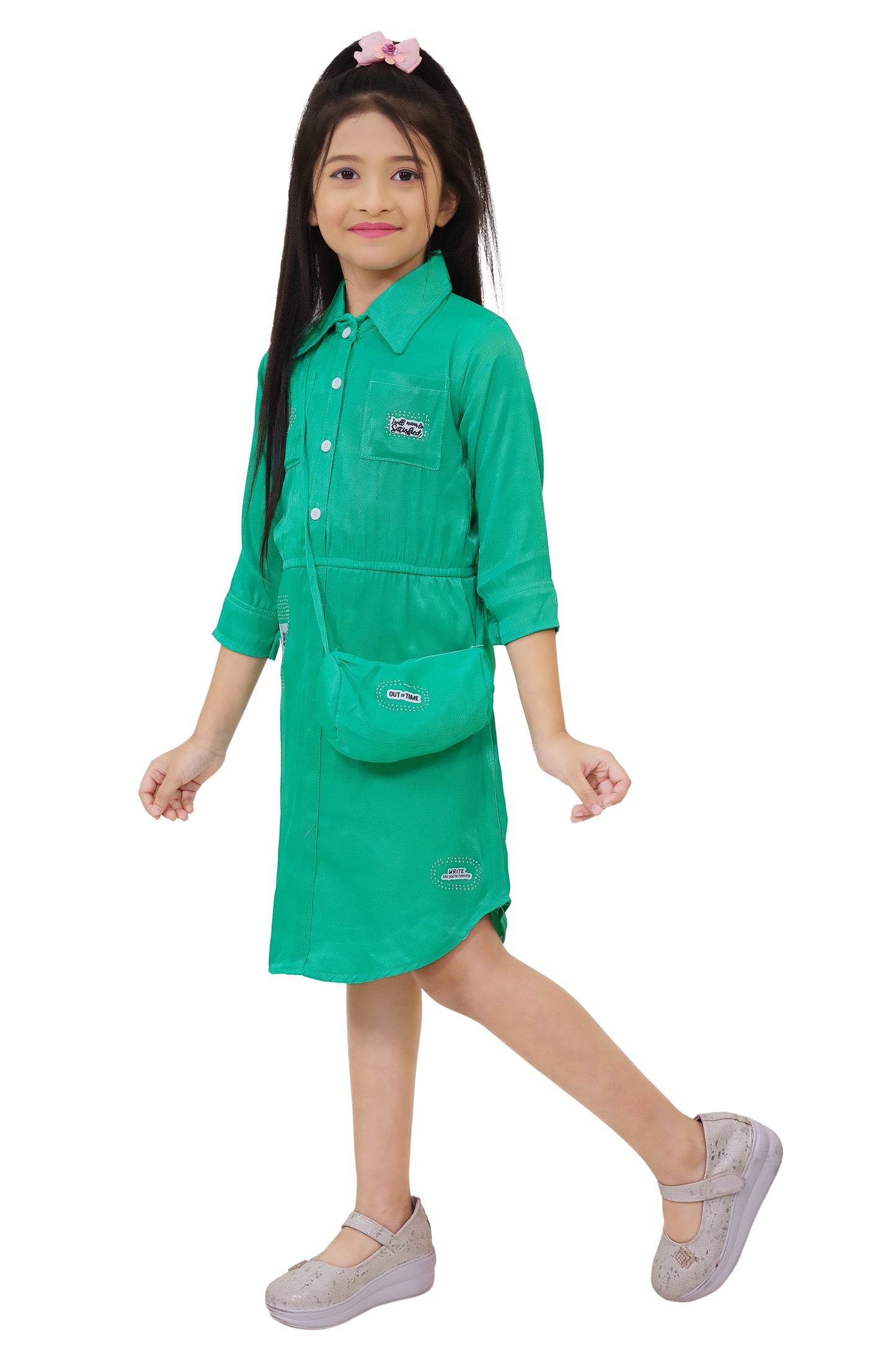 Rama Denim Frock For Girls