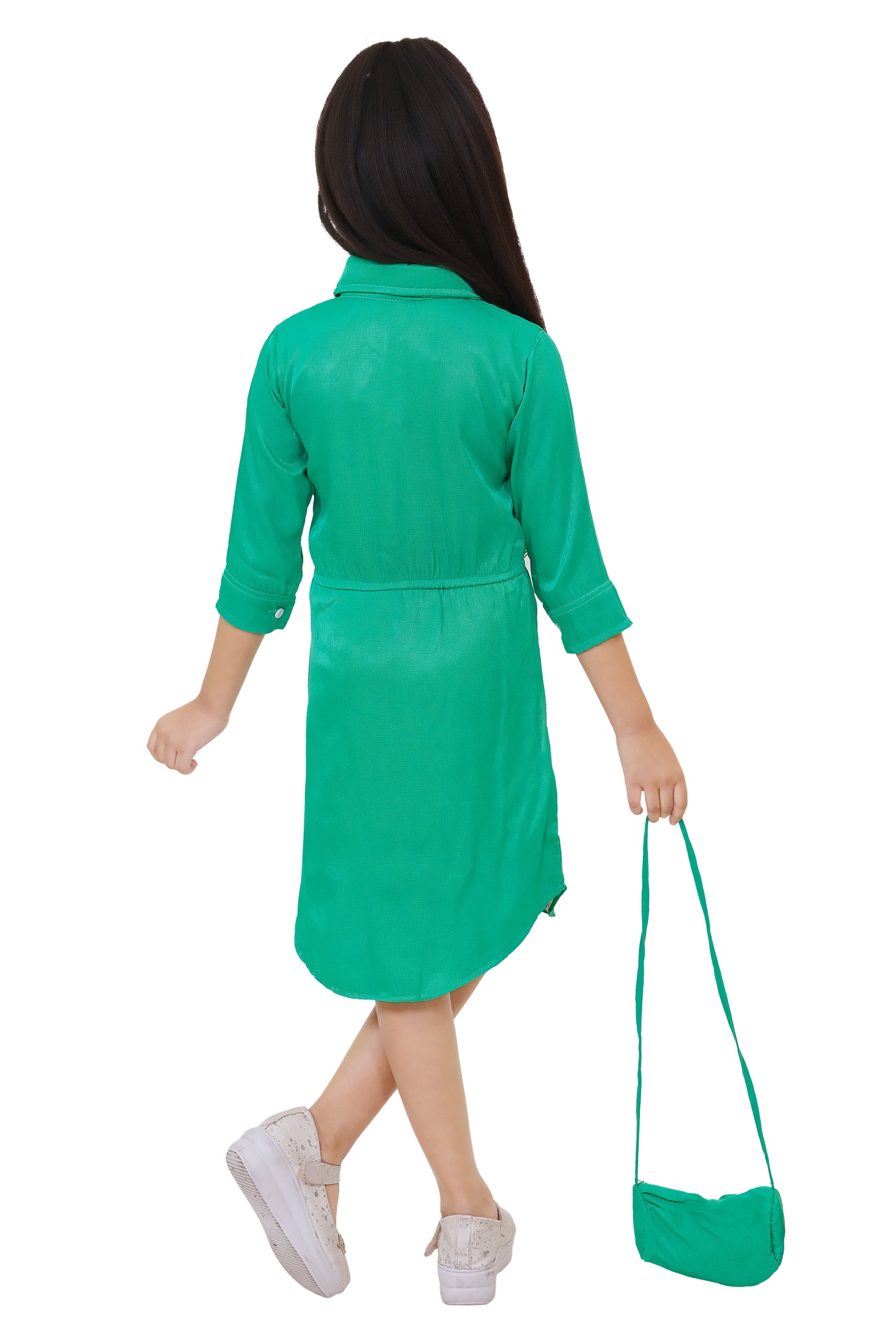 Rama Denim Frock For Girls