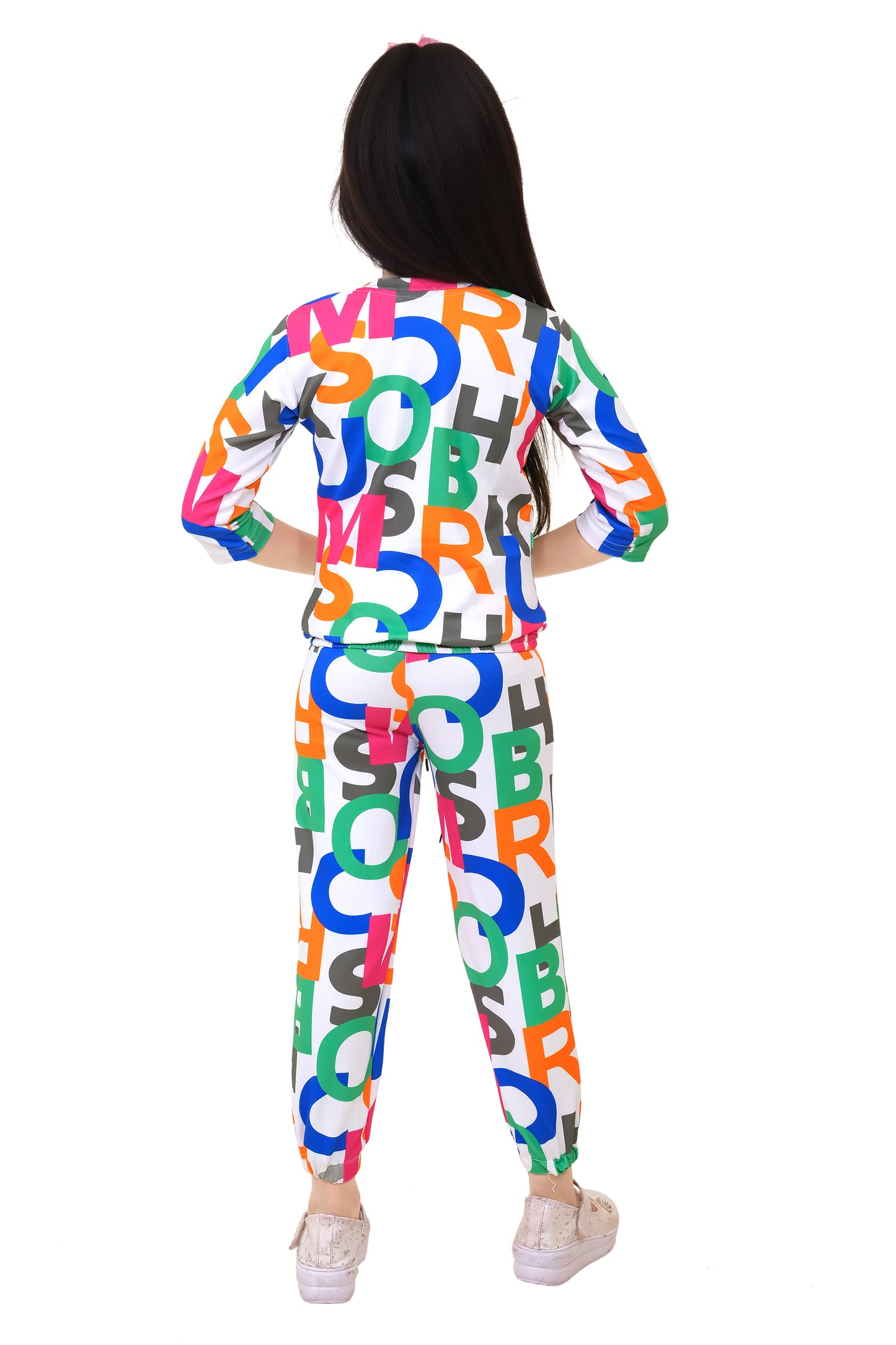 Multi Printed Top & Capri For Girls