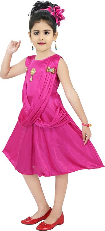 Rani Satin Dress For Baby Girls