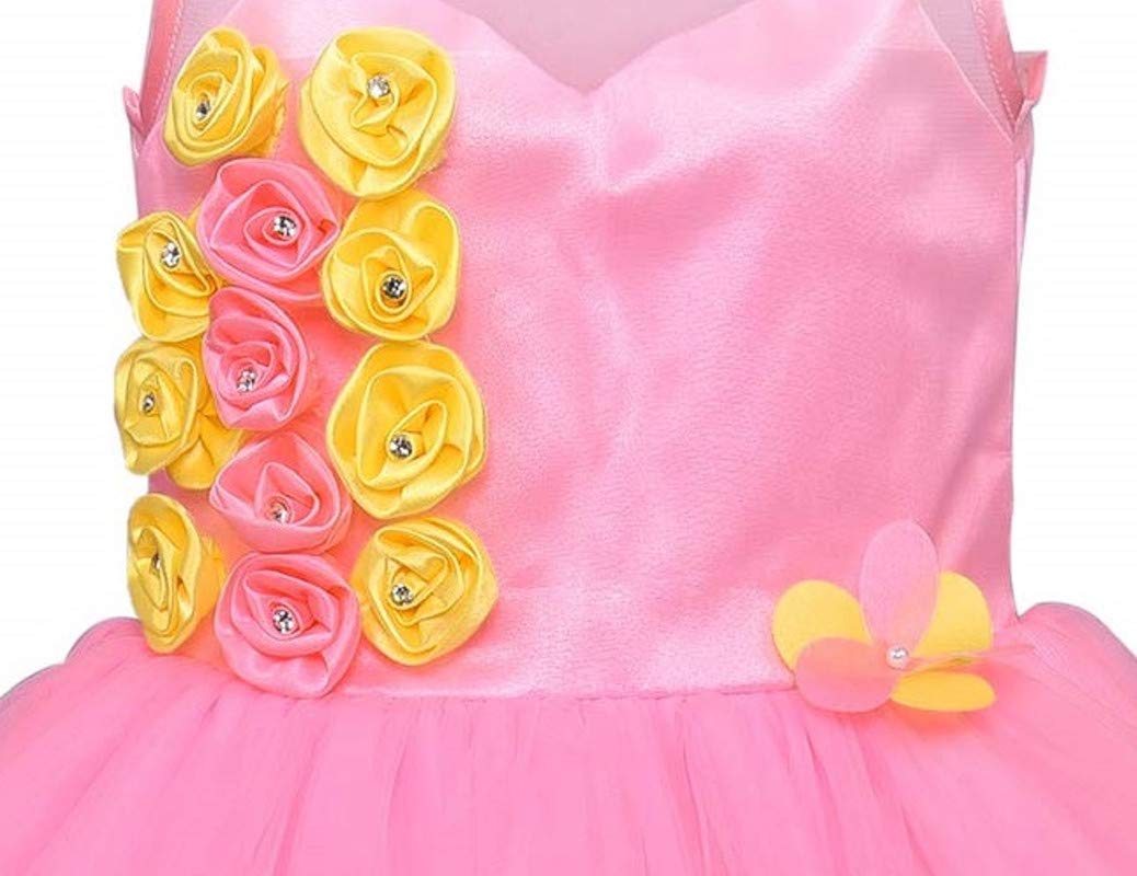 Baby Pink Net Dress For Baby Girls