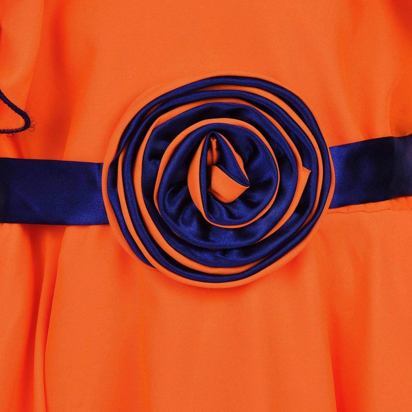 Orange Satin Dress For Girls