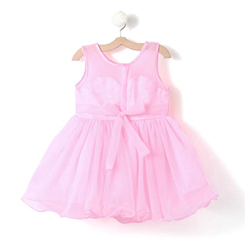 Pink Net Dress For Girls