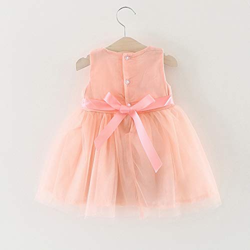 Orange Net Dress For Girls