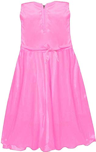 Pink Satin Dress For Girls