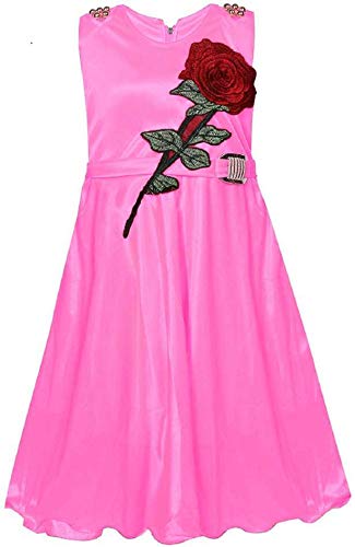 Pink Satin Dress For Girls