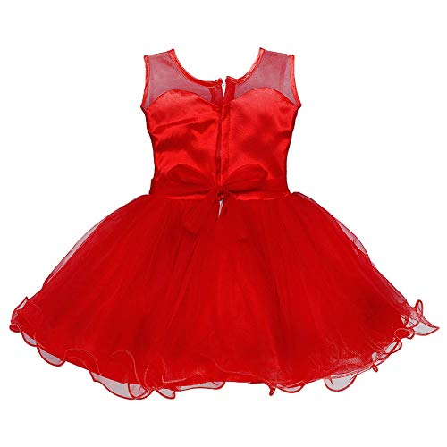 Red Net Dress For Girls