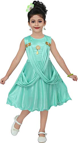 Rama Lycra Blend Dress For Girls