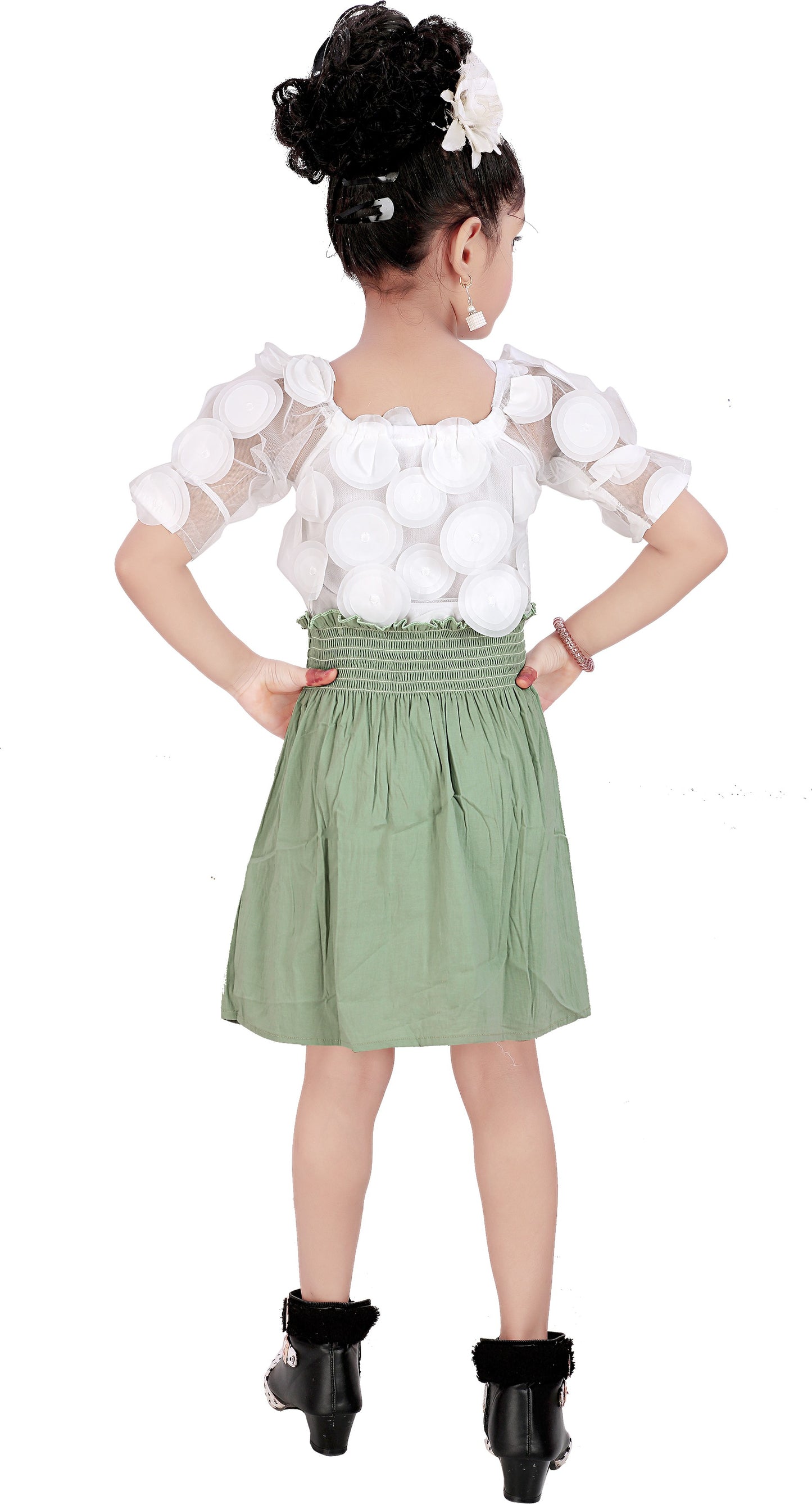 Pista Viscose Rayon Dress For Girls