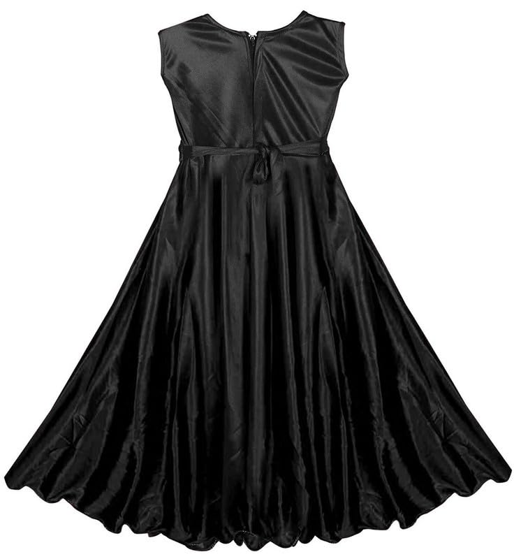 Black Satin Dress For Baby Girls