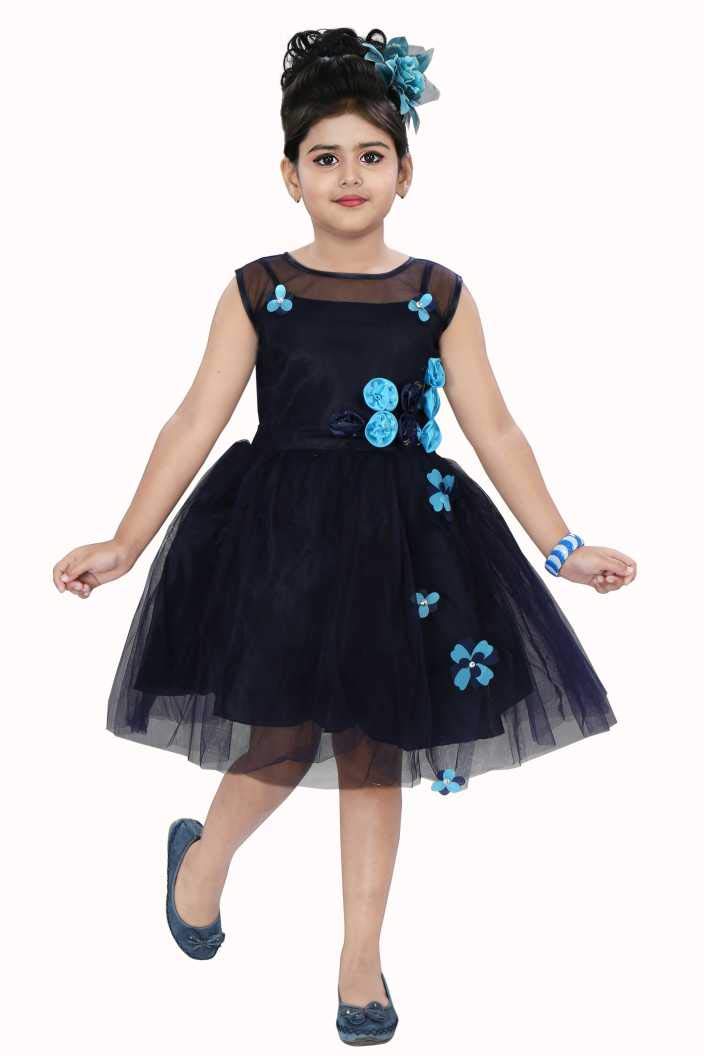 Black Net Dress For Baby Girls