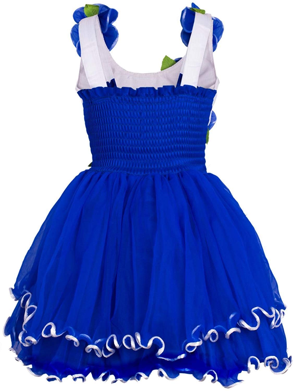 Blue Net Dress For Girls