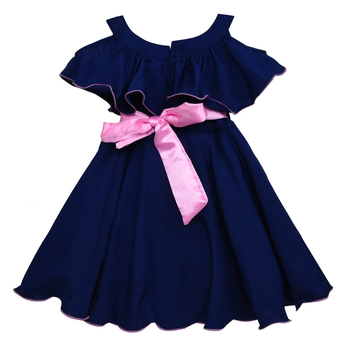 Blue Satin Dress For Girls