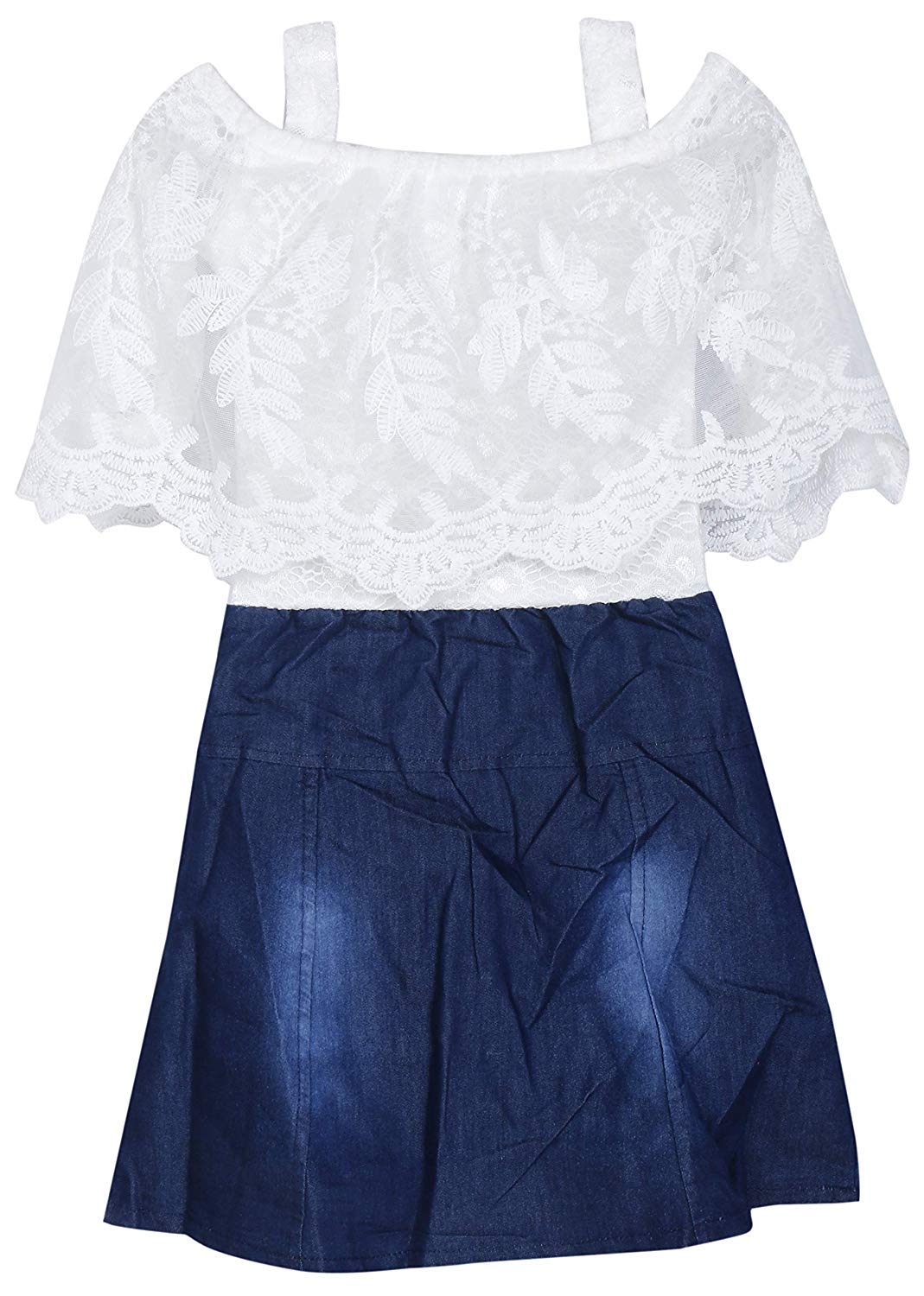 Blue Denim Dress For Girls