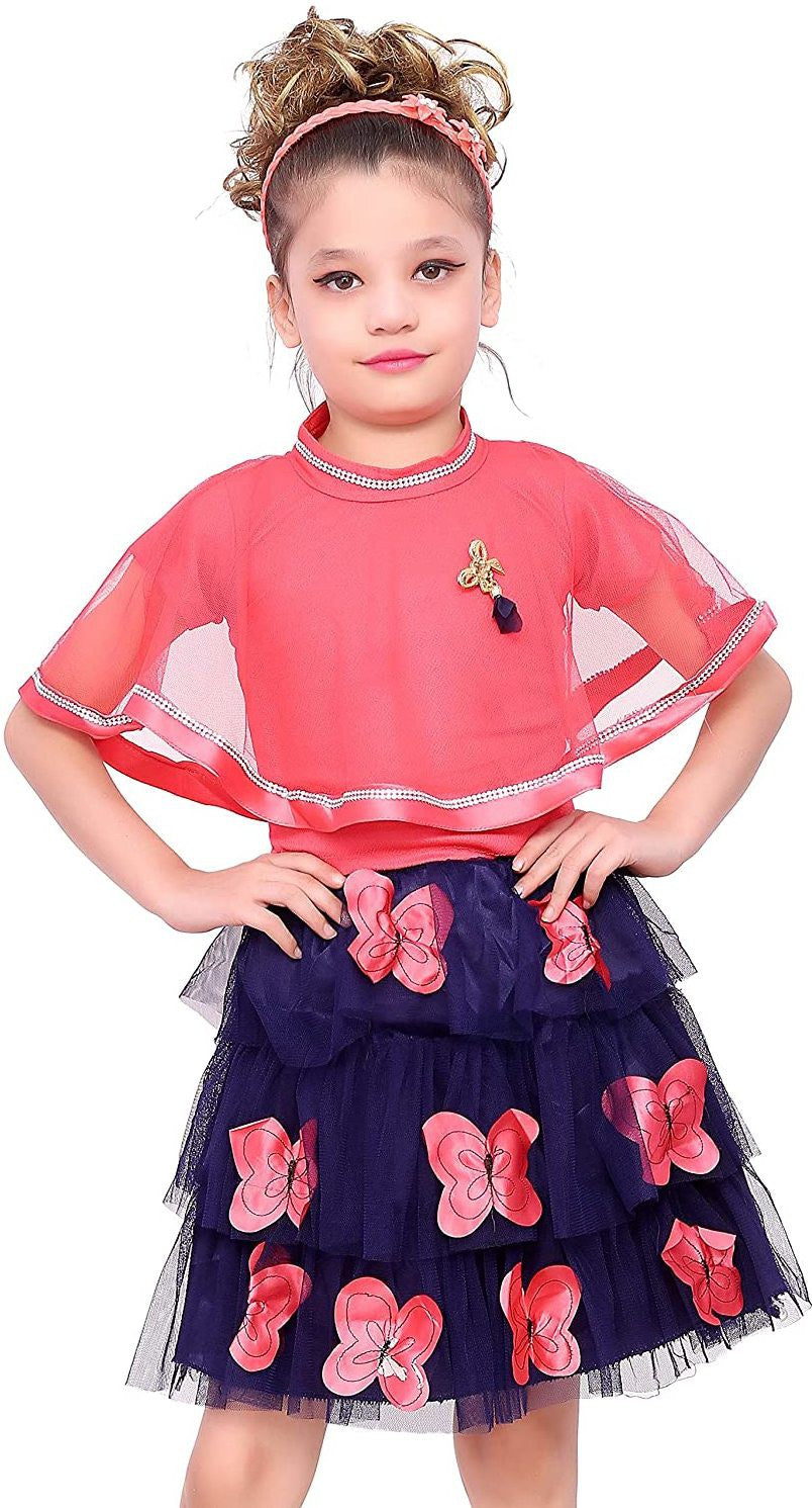 Orange Net Kids Apparel Combo For Baby Girls