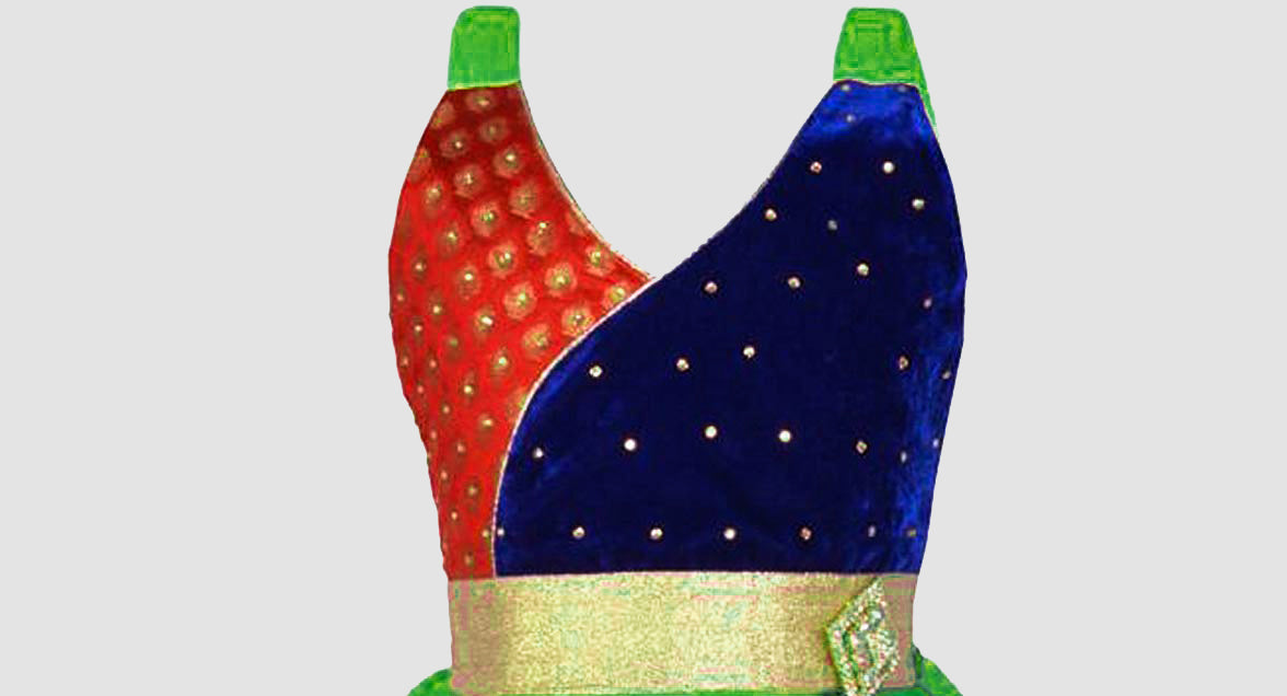 Green net  Dress For Girls